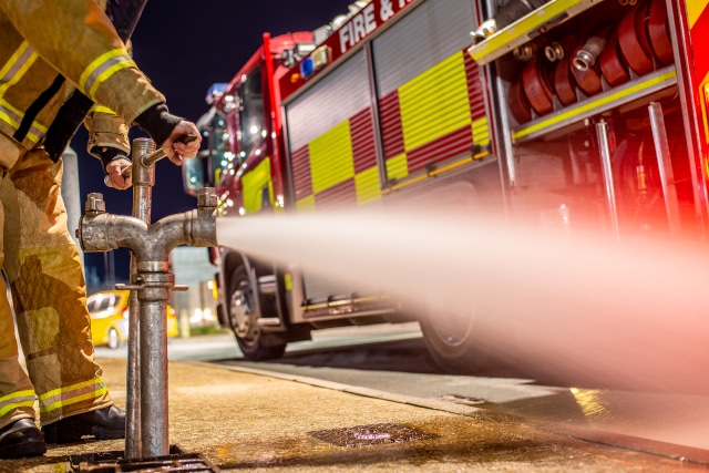 Feuerwehrumfahrung und Zufahrt auf einem Grundstück in Berlin