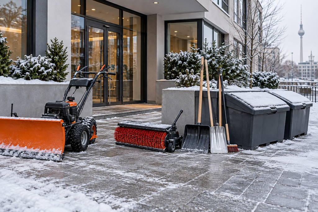 Vorbereitung von Winterdienstfahrzeug und Streumitteln